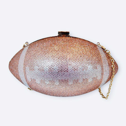 Rhinestone Pink Football Purse - Boho Mamma Store