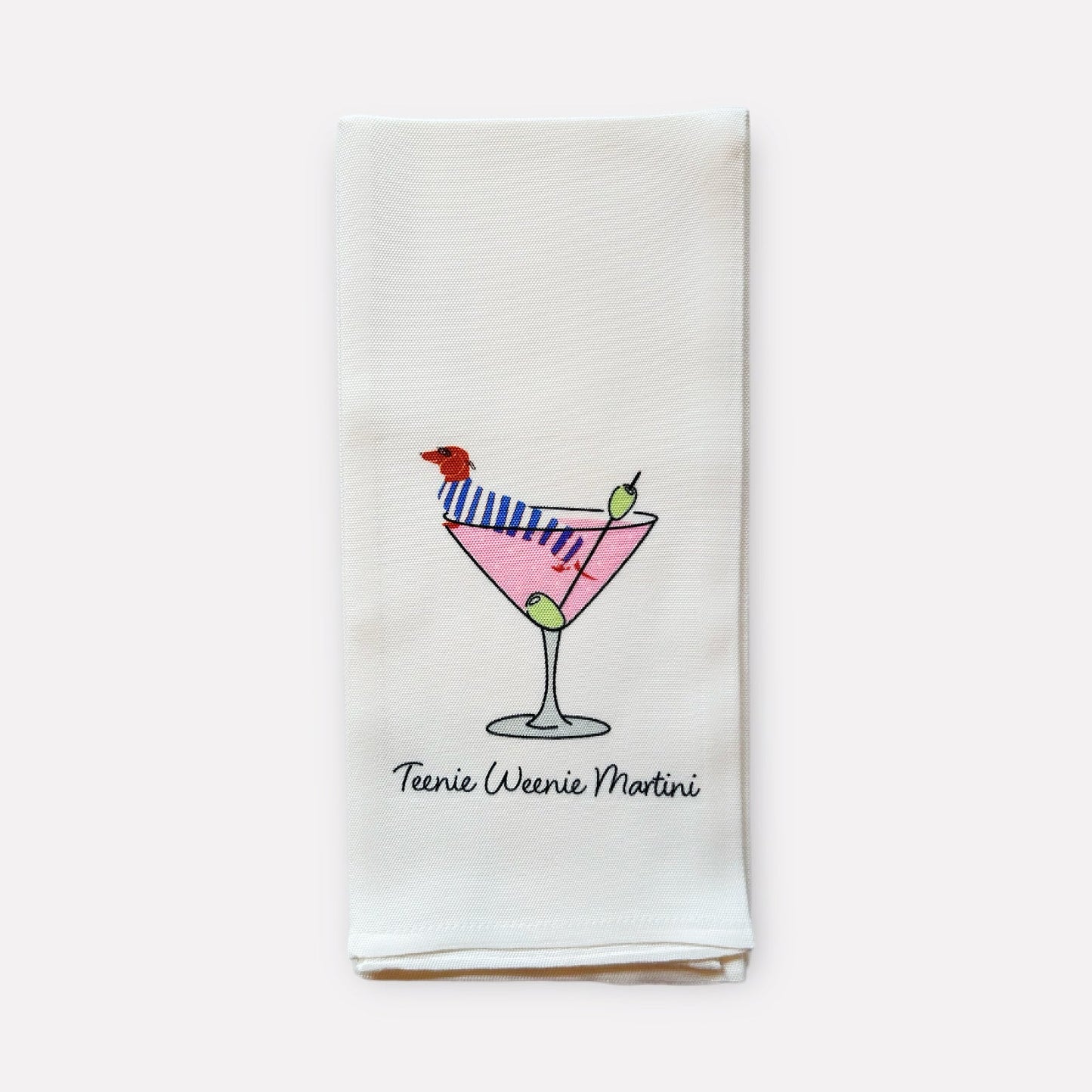 "Teenie Weenie Martini" Kitchen Towel - Boho Mamma Store